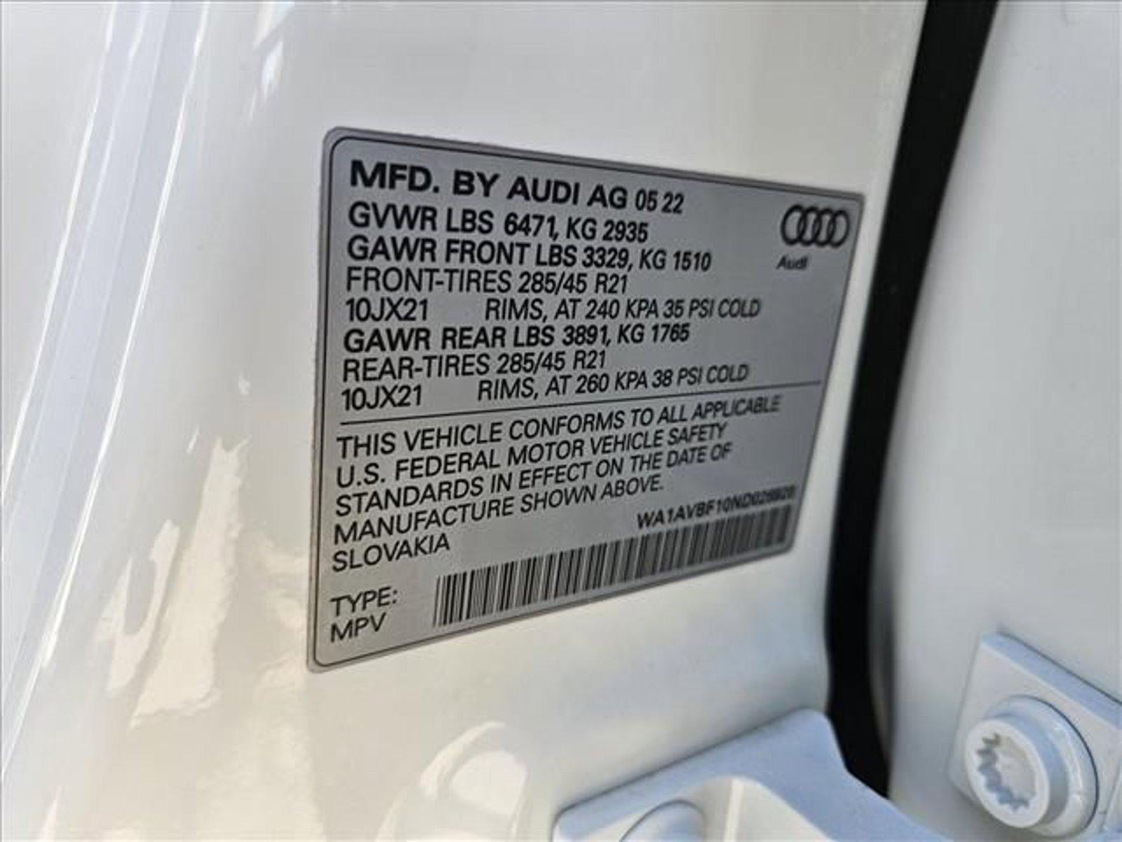 2022 Audi Q8 Vehicle Photo in Las Vegas, NV 89149