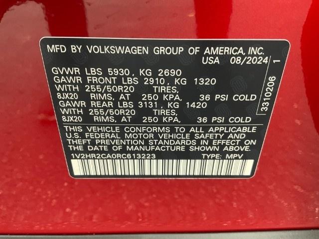 2024 Volkswagen Atlas Vehicle Photo in Oshkosh, WI 54904