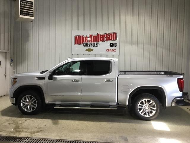 Used 2021 GMC Sierra 1500 SLT with VIN 3GTU9DED1MG166362 for sale in Logansport, IN