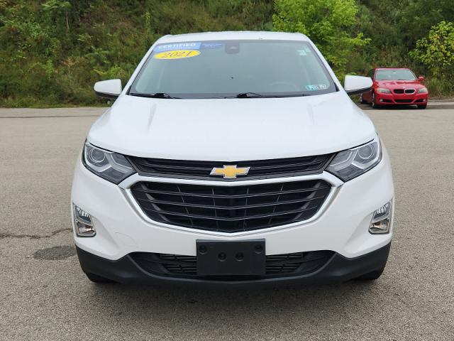 Certified 2021 Chevrolet Equinox LT with VIN 3GNAXUEVXMS114153 for sale in Washington, PA