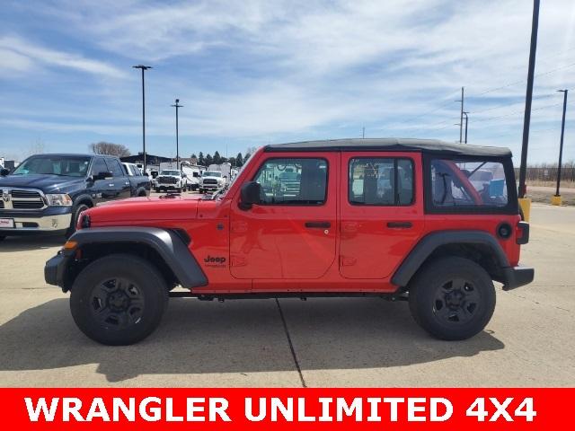 Used 2022 Jeep Wrangler Unlimited Sport with VIN 1C4HJXDN6NW151377 for sale in Lennox, SD