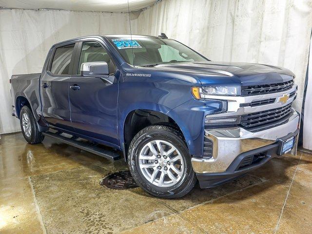 Certified 2021 Chevrolet Silverado 1500 LT with VIN 3GCPYJEK8MG318313 for sale in Hodgkins, IL