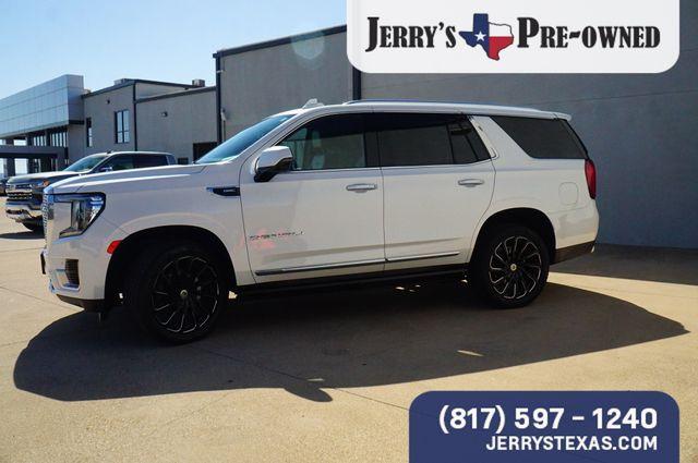 Used 2021 GMC Yukon Denali with VIN 1GKS2DKLXMR143951 for sale in Weatherford, TX