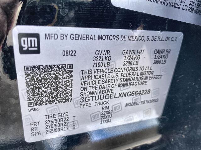 2022 GMC Sierra 1500 Vehicle Photo in WILLIAMSVILLE, NY 14221-2883