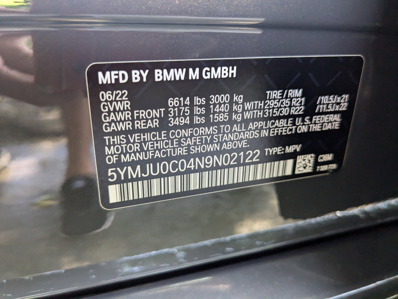 2022 BMW X5 M Vehicle Photo in Pompano Beach, FL 33064