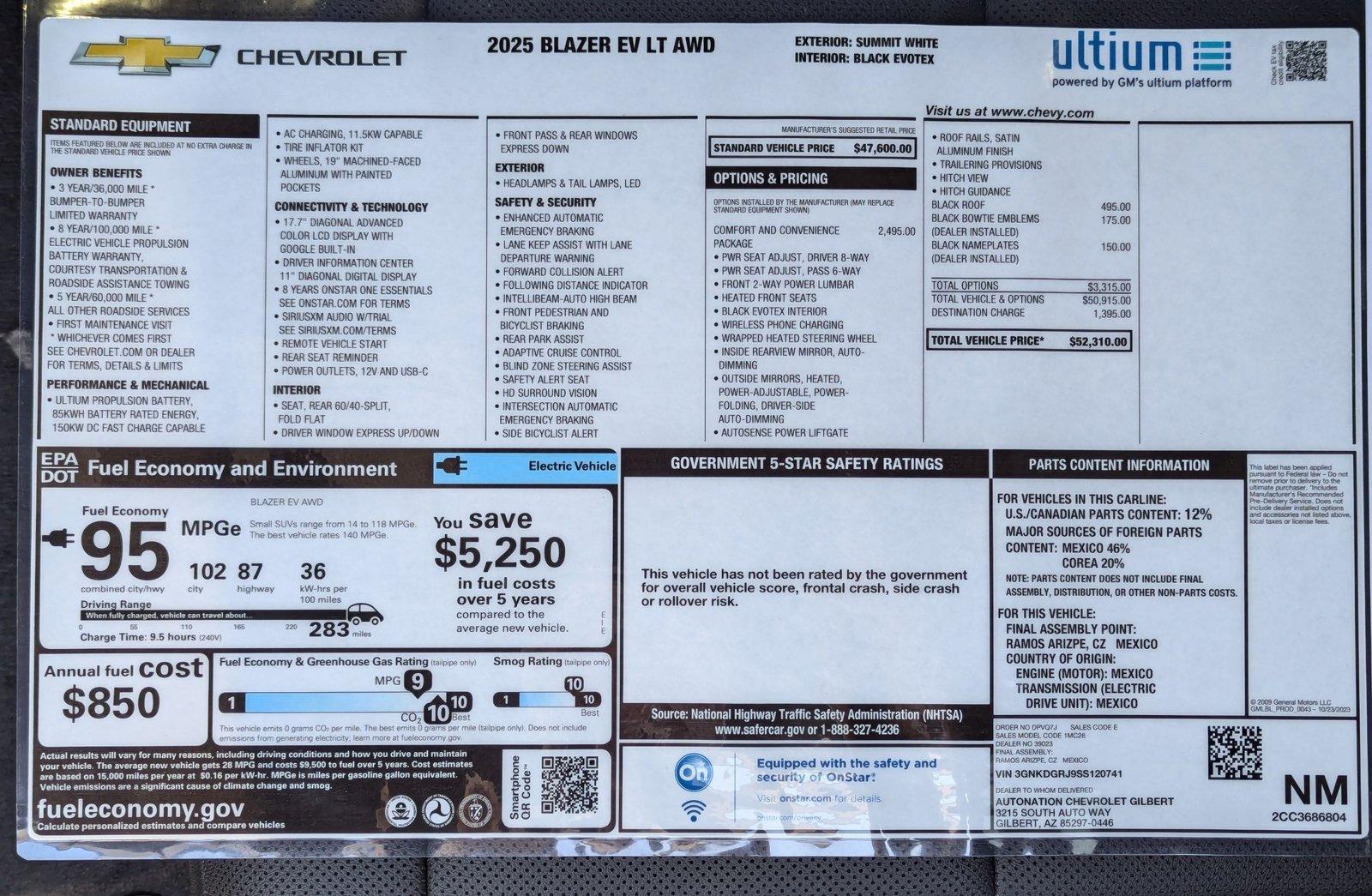 2025 Chevrolet Blazer EV Vehicle Photo in PEORIA, AZ 85382-3715