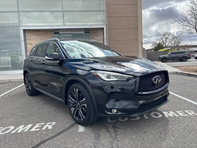 Certified 2022 INFINITI QX50 Luxe with VIN 3PCAJ5BBXNF120040 for sale in Albuquerque, NM