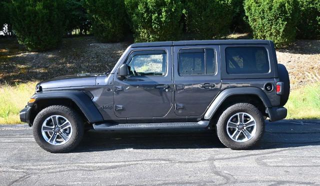 Used 2021 Jeep Wrangler Unlimited Sport S with VIN 1C4HJXDN9MW853837 for sale in Norwood, MA