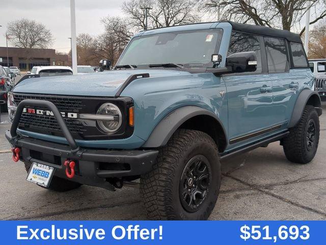 Used 2021 Ford Bronco 4-Door First Edition with VIN 1FMEE5EP0MLA42808 for sale in Oak Lawn, IL