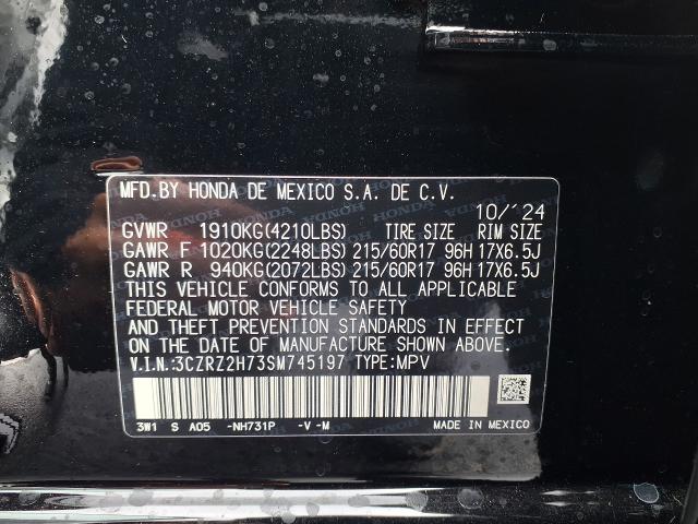 2025 Honda HR-V Vehicle Photo in Oshkosh, WI 54904