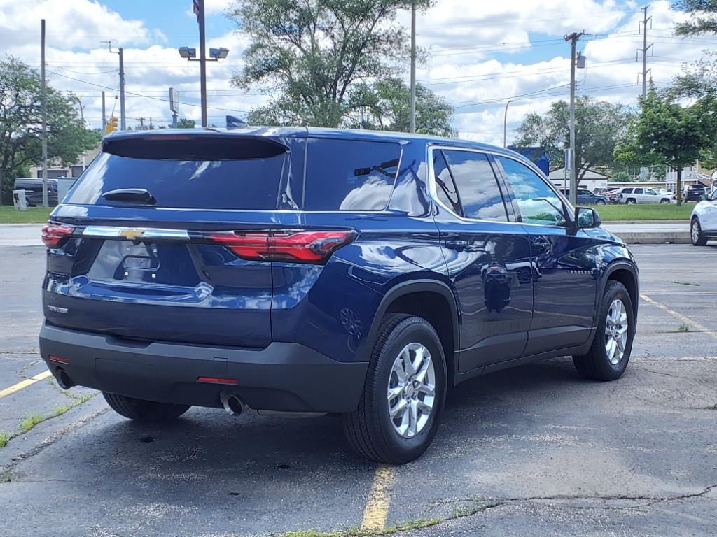 Certified 2022 Chevrolet Traverse LS with VIN 1GNERFKW1NJ186074 for sale in Wayne, MI