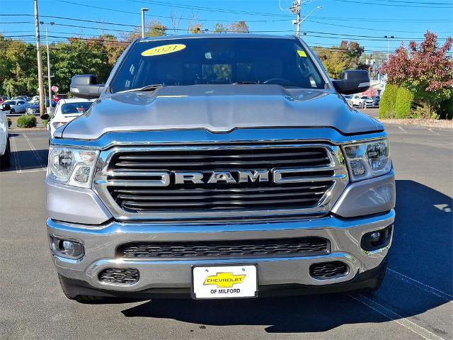 Used 2021 RAM Ram 1500 Pickup Big Horn/Lone Star with VIN 1C6RRFMG3MN606240 for sale in Milford, CT