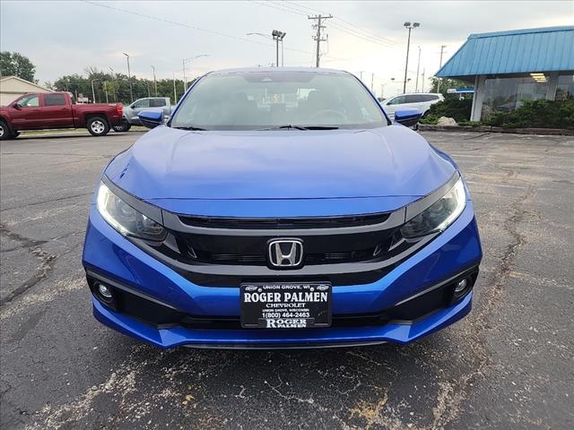 Used 2019 Honda Civic Sport with VIN 2HGFC2F82KH513518 for sale in Union Grove, WI