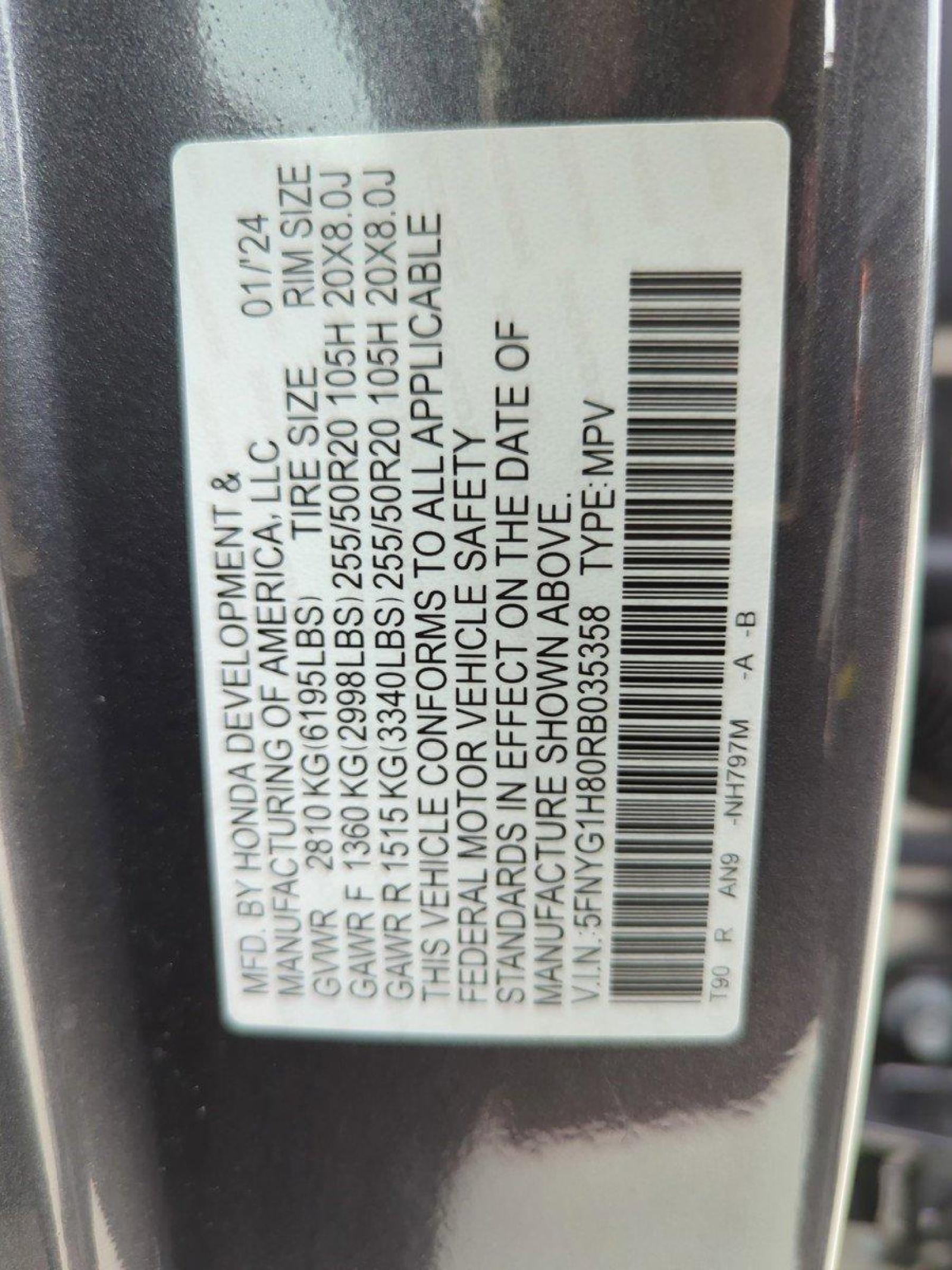 2024 Honda Pilot Vehicle Photo in Pembroke Pines, FL 33027