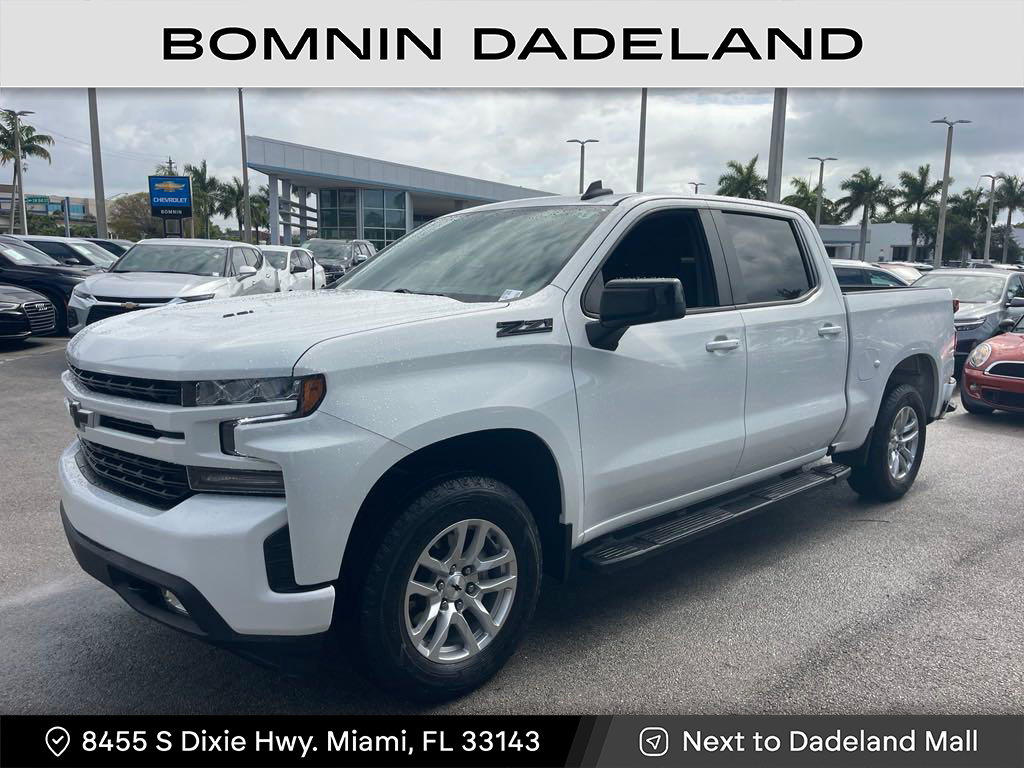 Used 2021 Chevrolet Silverado 1500 RST with VIN 1GCUYEEL9MZ308215 for sale in Miami, FL