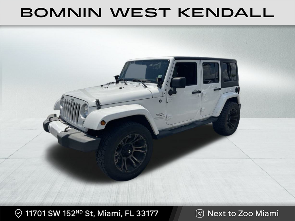 Used 2016 Jeep Wrangler Unlimited Sahara with VIN 1C4BJWEGXGL190459 for sale in Miami, FL