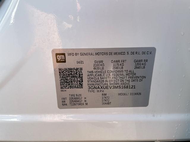 2021 Chevrolet Equinox Vehicle Photo in THOMPSONTOWN, PA 17094-9014