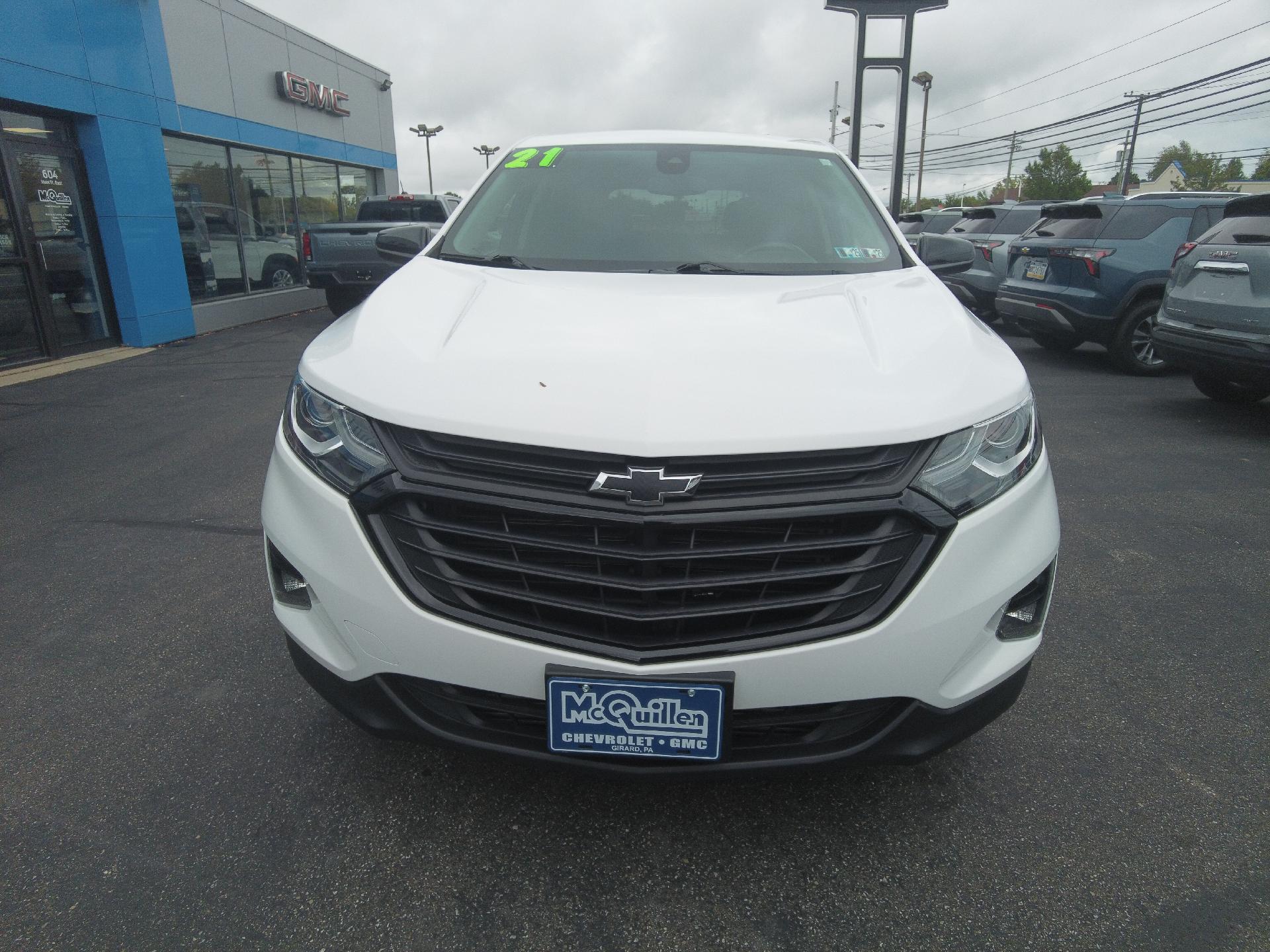 Used 2021 Chevrolet Equinox LT with VIN 3GNAXUEV9ML328822 for sale in Girard, PA