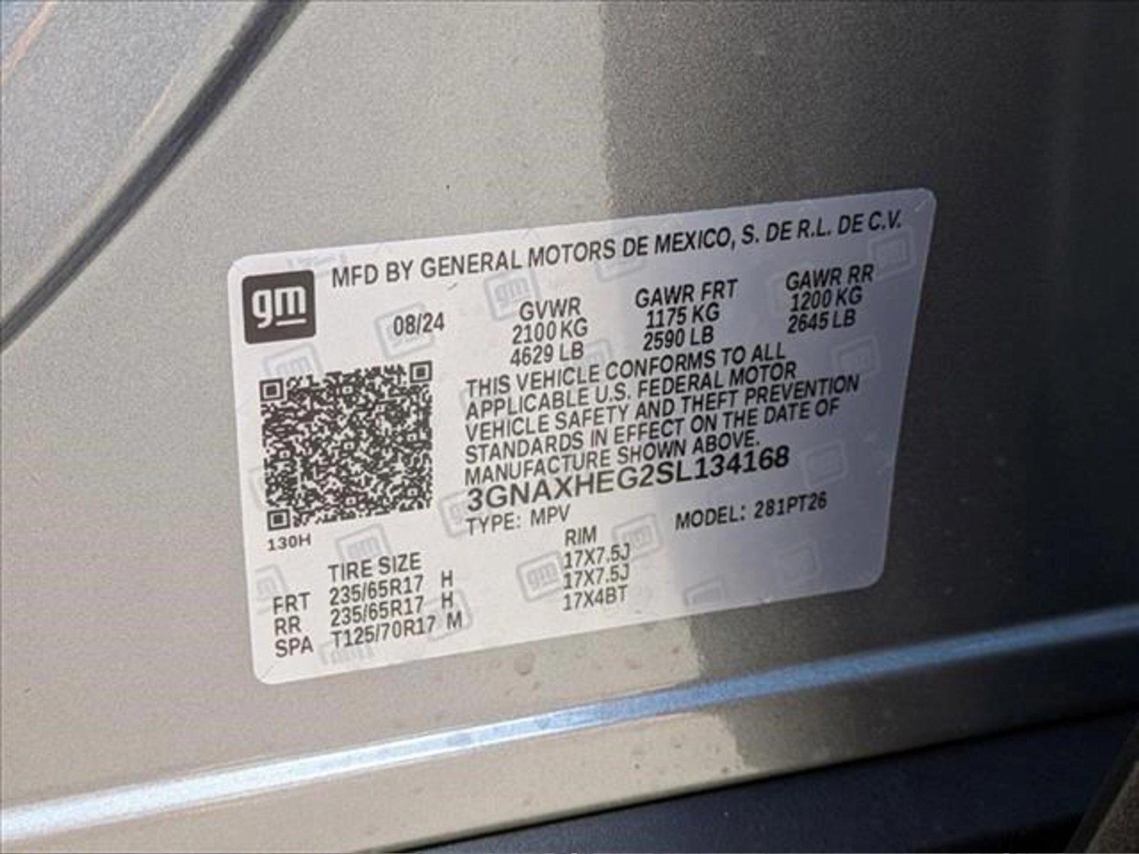 2025 Chevrolet Equinox Vehicle Photo in CLEARWATER, FL 33764-7163