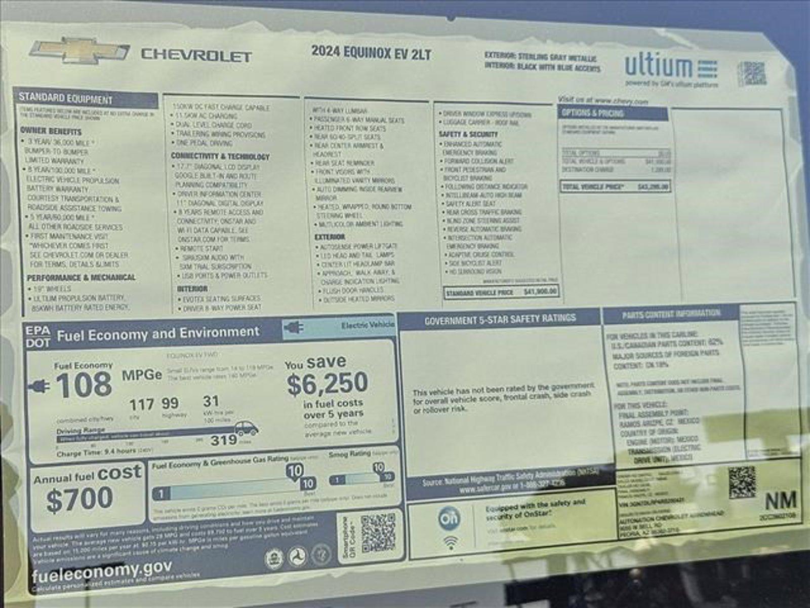 2024 Chevrolet Equinox EV Vehicle Photo in PEORIA, AZ 85382-3715