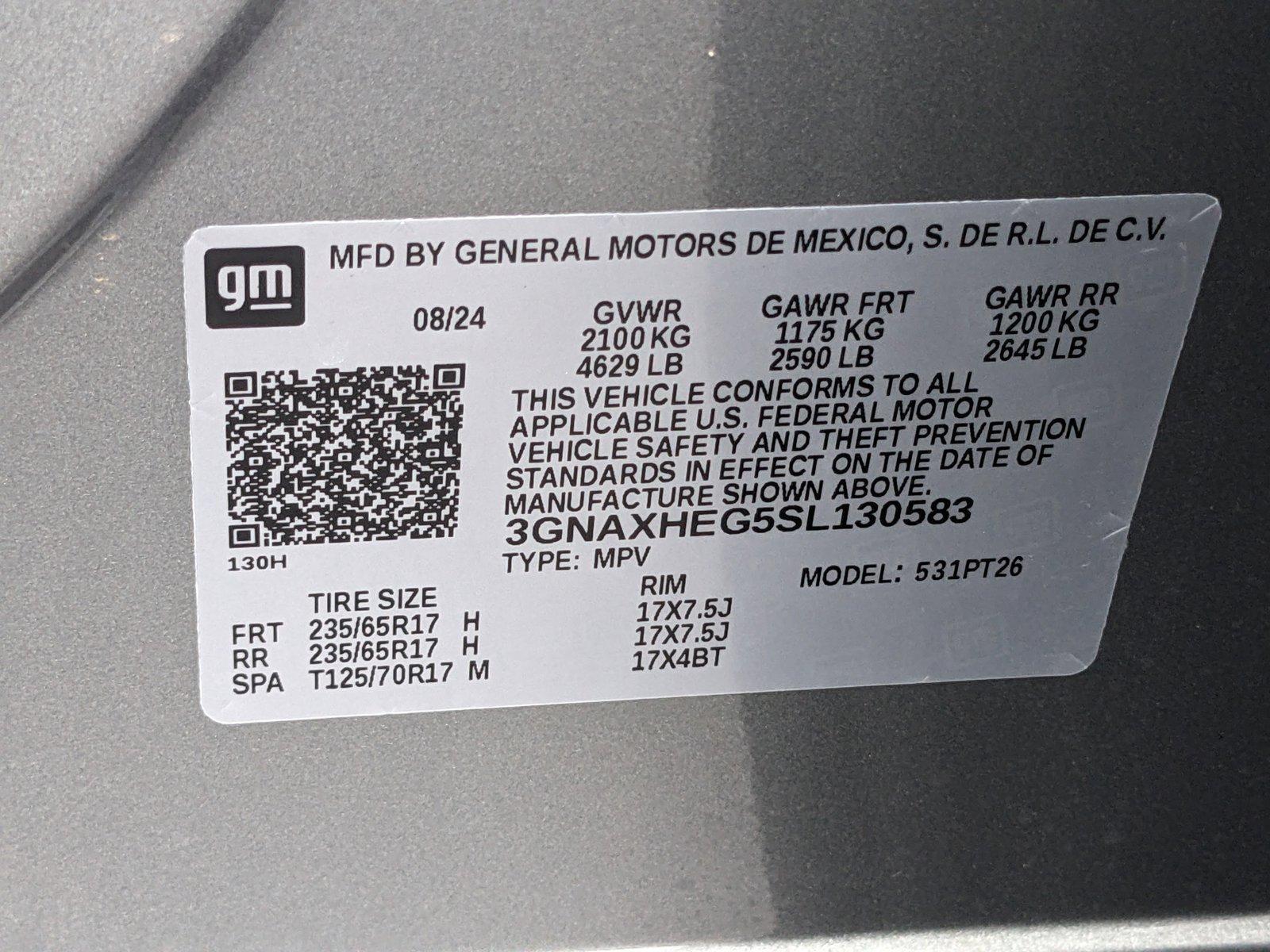 2025 Chevrolet Equinox Vehicle Photo in GREENACRES, FL 33463-3207