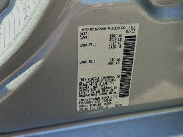 2022 Nissan Altima Vehicle Photo in PITTSBURG, CA 94565-7121