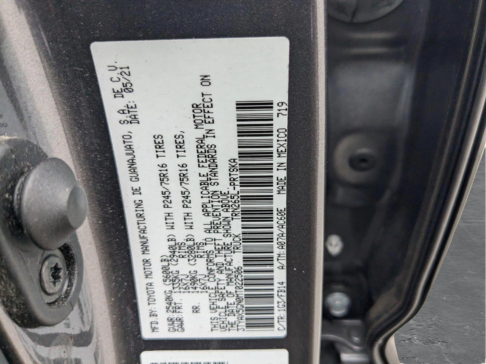 2021 Toyota Tacoma 2WD Vehicle Photo in Winter Park, FL 32792