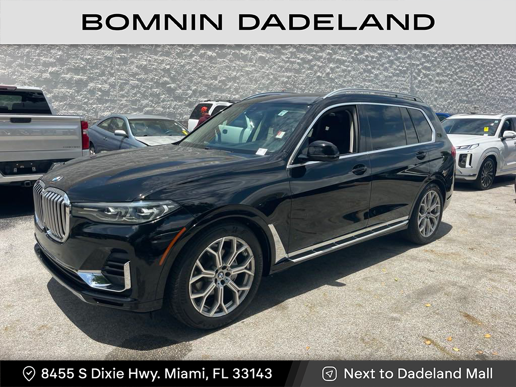 Used 2019 BMW X7 40i with VIN 5UXCW2C55KL087103 for sale in Miami, FL