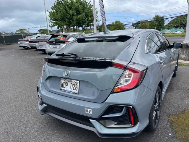 Used 2021 Honda Civic Hatchback EX with VIN SHHFK7H65MU205079 for sale in Kaneohe, HI