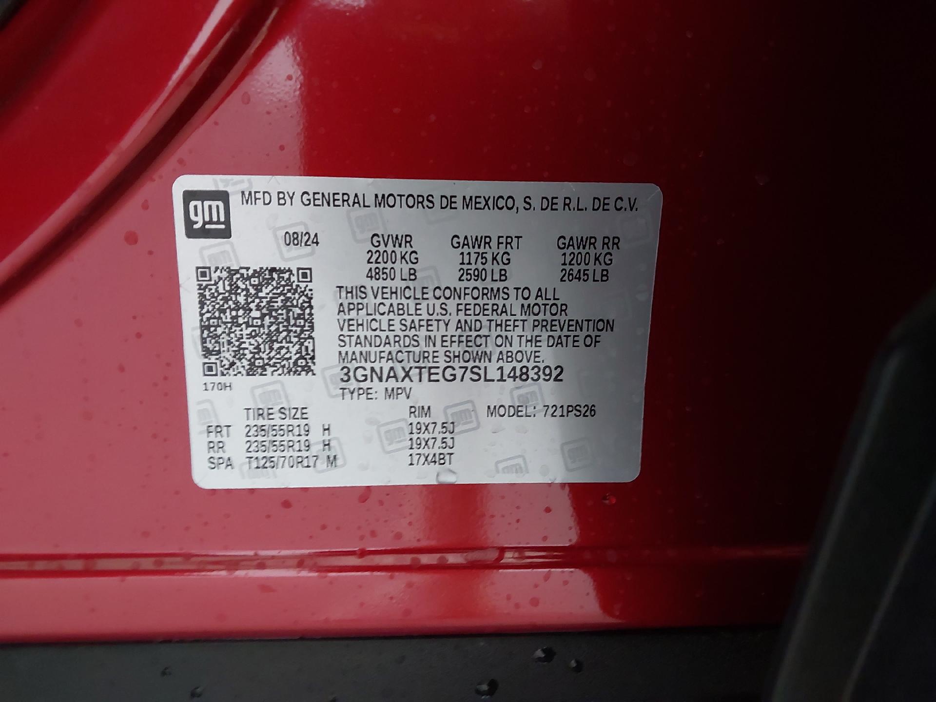 2025 Chevrolet Equinox Vehicle Photo in WENTZVILLE, MO 63385-1017