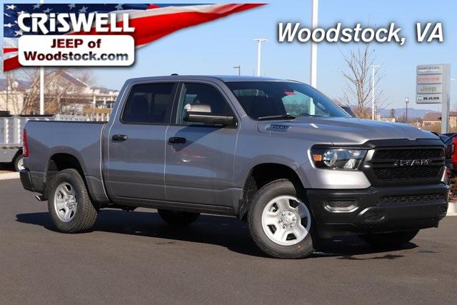 Silver 2024 Ram 1500 Tradesman 4x4 Crew Cab 5'7