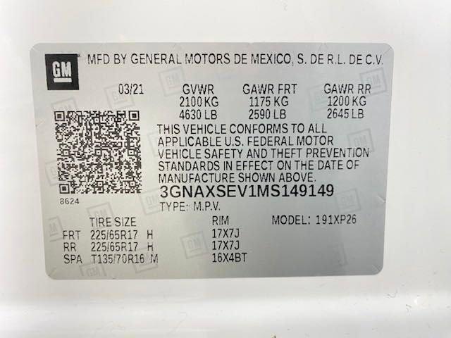 2021 Chevrolet Equinox Vehicle Photo in BROCKTON, MA 02301-7113