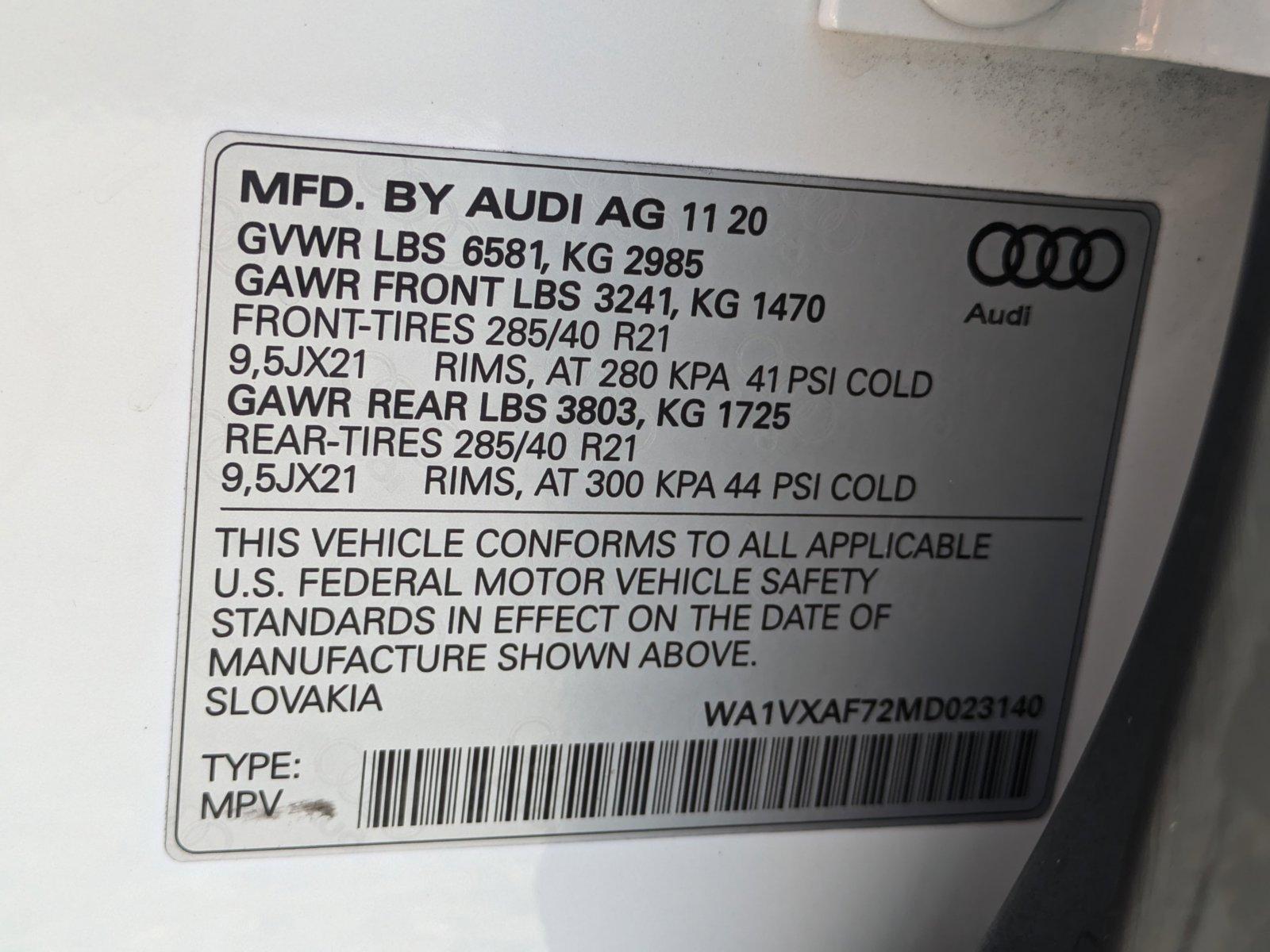 2021 Audi Q7 Vehicle Photo in Sarasota, FL 34231