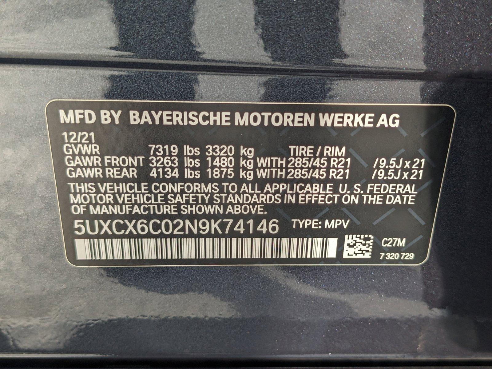 2022 BMW X7 Vehicle Photo in WEST PALM BEACH, FL 33407-3296