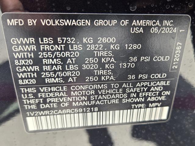 2024 Volkswagen Atlas Vehicle Photo in Weatherford, TX 76087