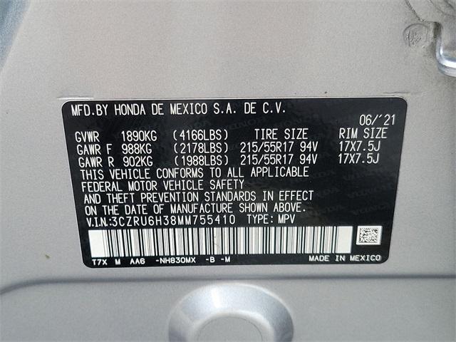 2021 Honda HR-V Vehicle Photo in BERLIN, MD 21811-1121