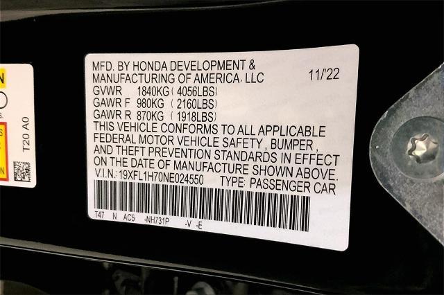 2022 Honda Civic Hatchback Vehicle Photo in Lees Summit, MO 64086