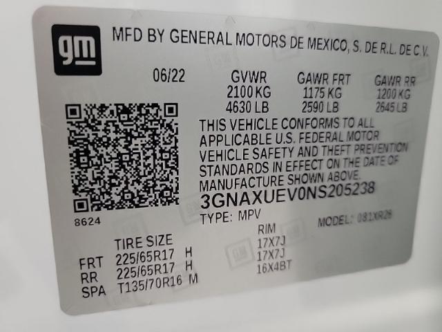 2022 Chevrolet Equinox Vehicle Photo in NEENAH, WI 54956-2243