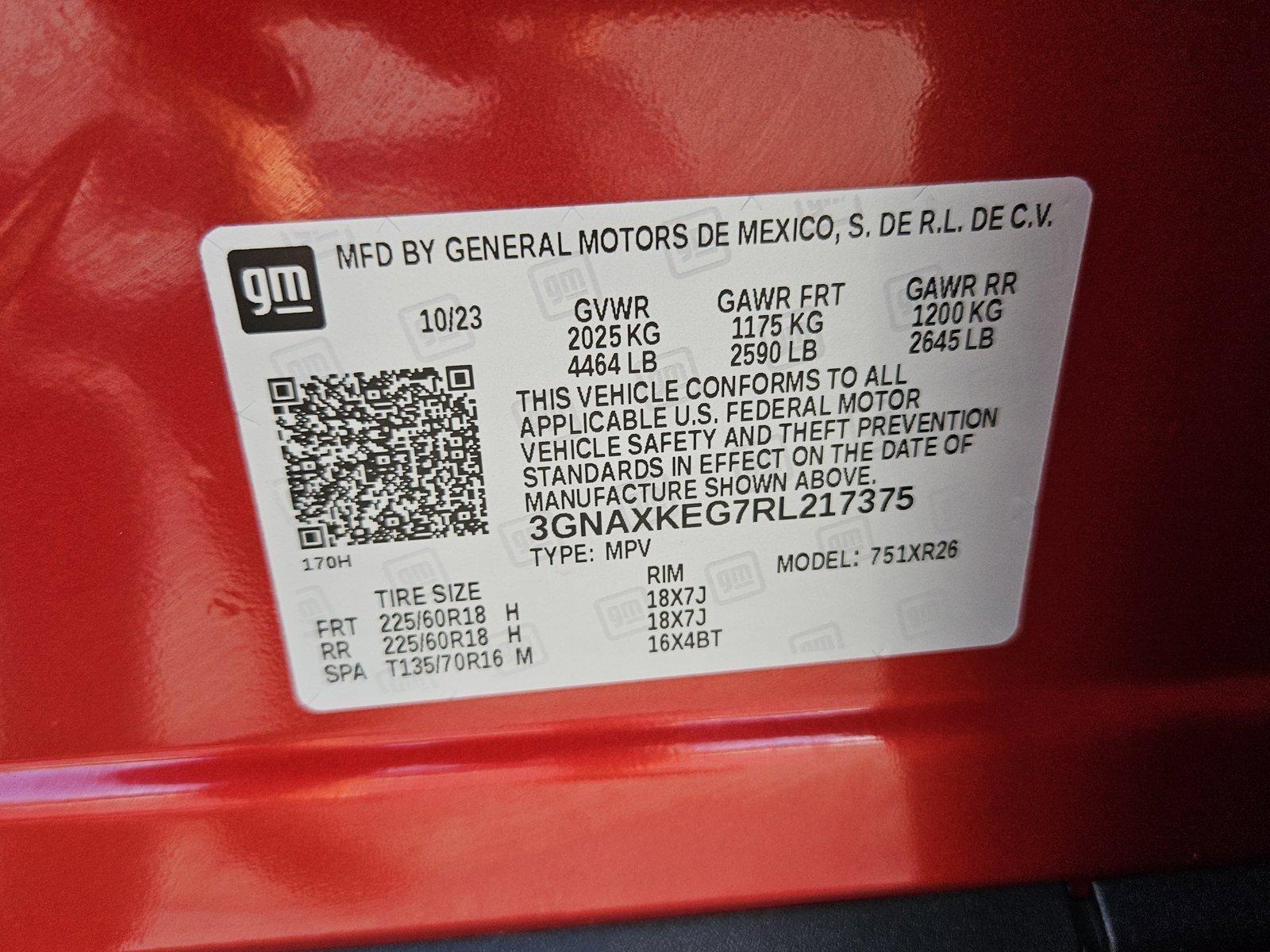 2024 Chevrolet Equinox Vehicle Photo in GILBERT, AZ 85297-0446