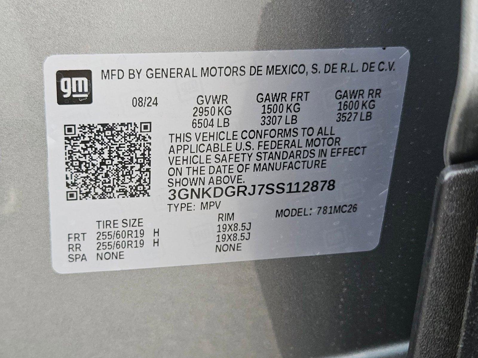 2025 Chevrolet Blazer EV Vehicle Photo in GILBERT, AZ 85297-0446