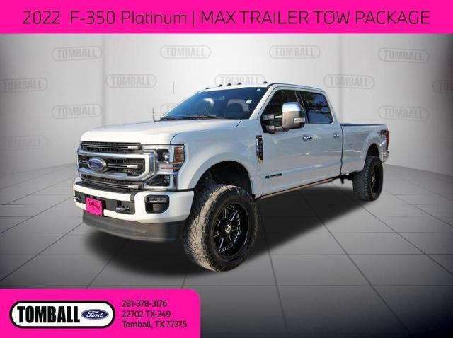 Used 2022 Ford F-350 Super Duty Platinum with VIN 1FT8W3BT3NEF39958 for sale in Tomball, TX