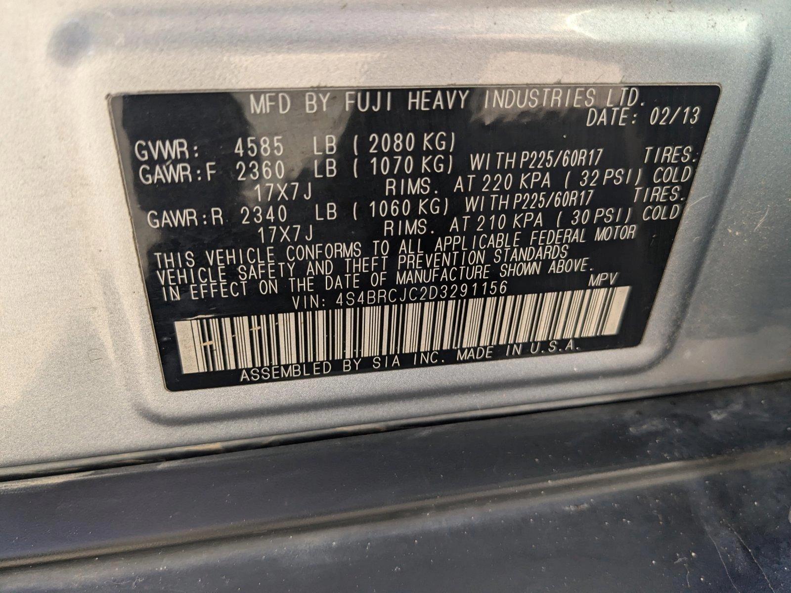 2013 Subaru OUTB Vehicle Photo in LONE TREE, CO 80124-2750