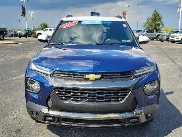 Certified 2022 Chevrolet Trailblazer Activ with VIN KL79MSSL1NB095546 for sale in Washington, PA