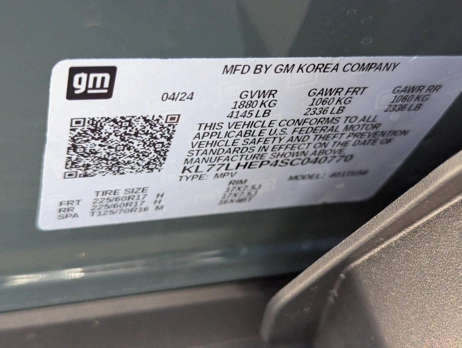 2025 Chevrolet Trax Vehicle Photo in GREENACRES, FL 33463-3207