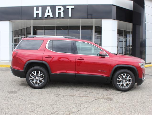 Used 2023 GMC Acadia SLT with VIN 1GKKNULS6PZ193716 for sale in West Branch, MI