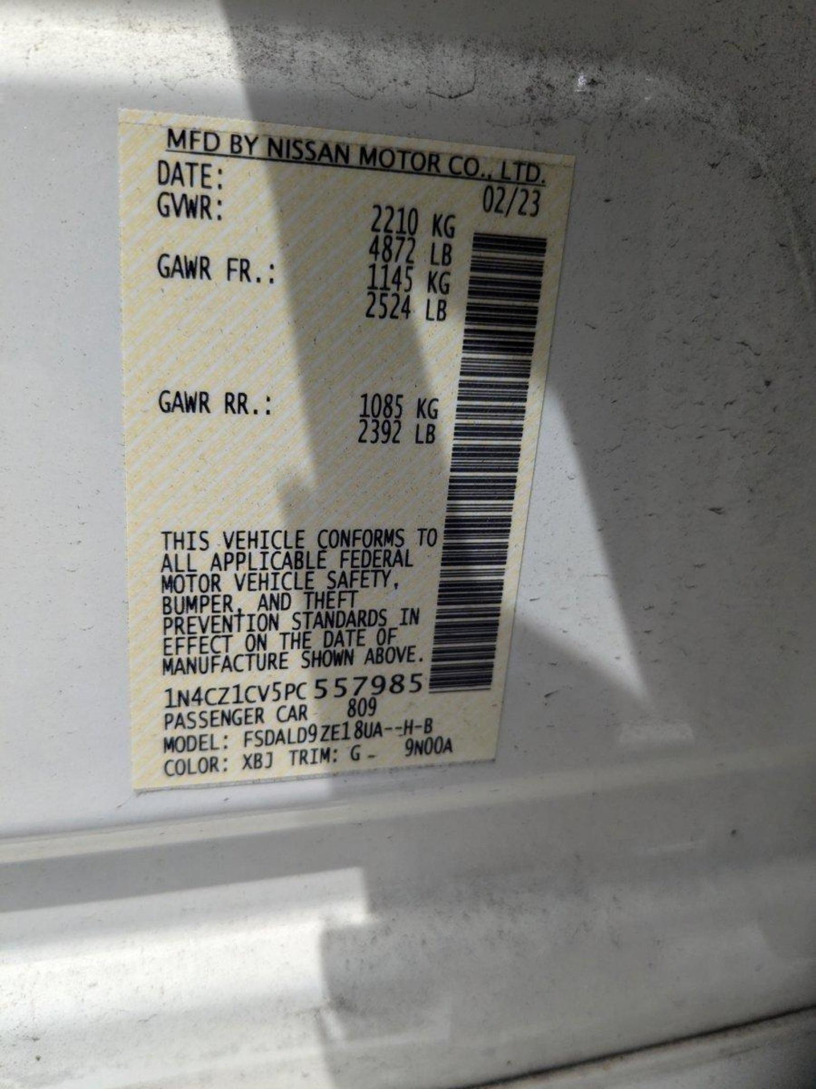 2023 Nissan LEAF Vehicle Photo in Miami, FL 33135