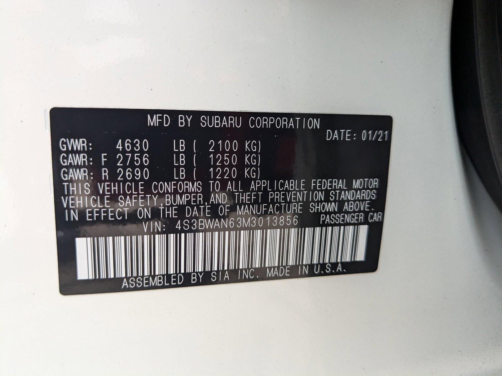 2021 Subaru Legacy Vehicle Photo in Maitland, FL 32751