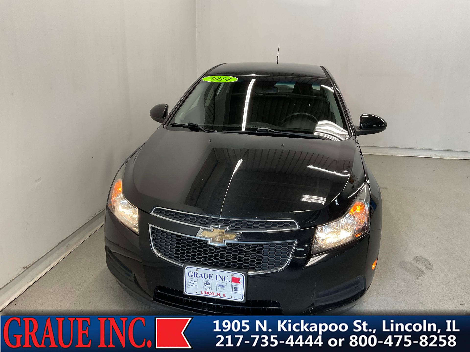 Used 2014 Chevrolet Cruze ECO with VIN 1G1PH5SBXE7237539 for sale in Lincoln, IL