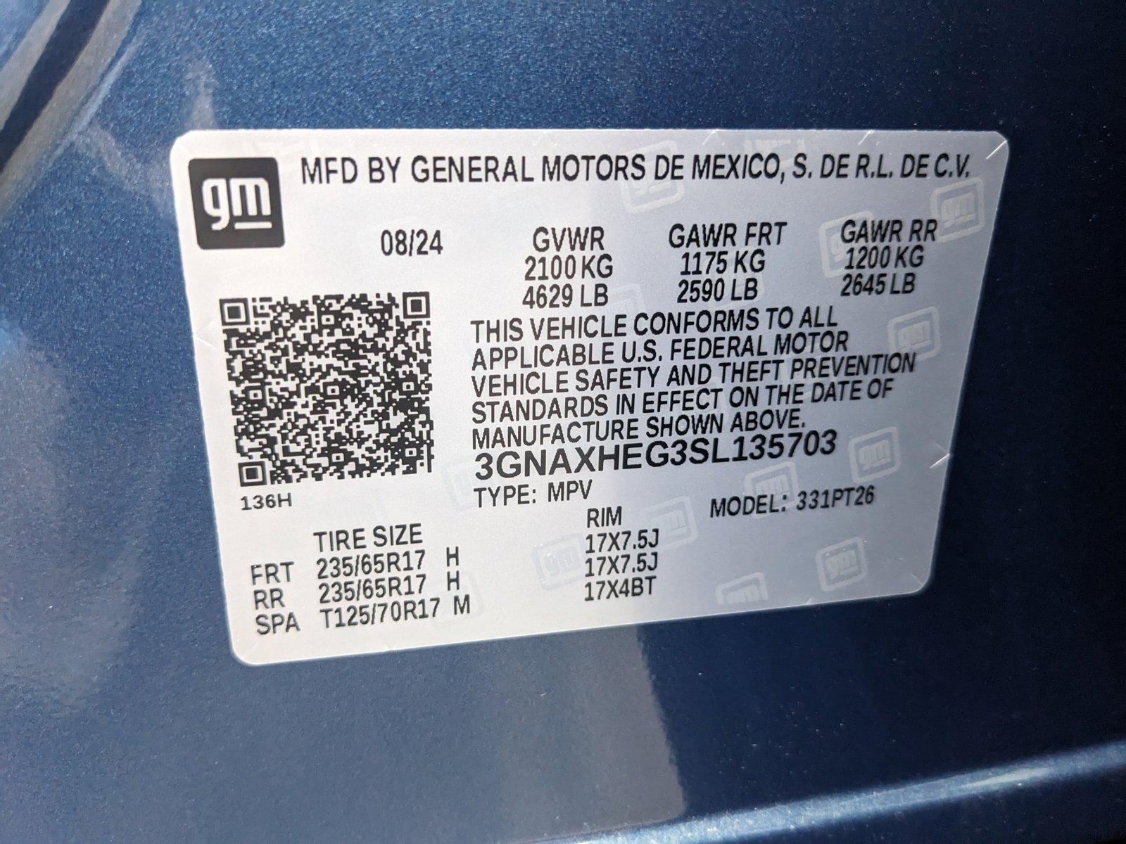 2025 Chevrolet Equinox Vehicle Photo in HOUSTON, TX 77034-5009