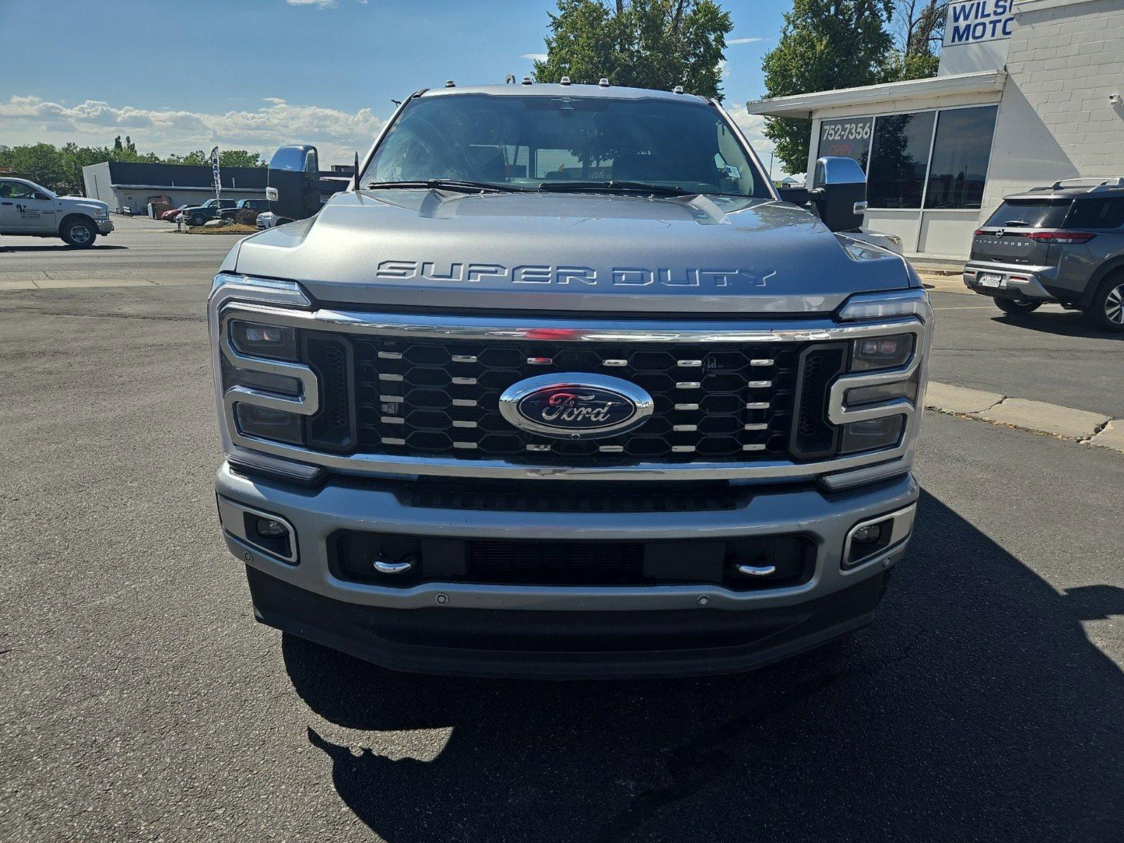 Used 2023 Ford F-350 Super Duty Platinum with VIN 1FT8W3DM9PED72675 for sale in Logan, UT